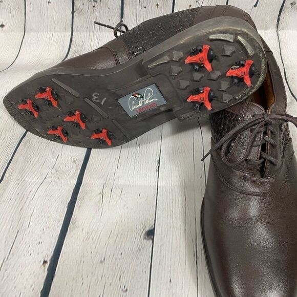 Arnold Palmer Legend  Leather Golf Shoes Size 11 - Picture 2 of 11